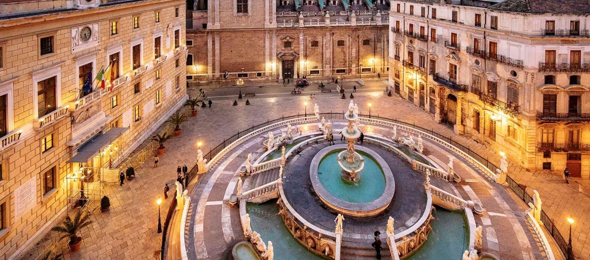 パレルモLuci Della Citta Palazzo San Matteoアパートメント エクステリア 写真